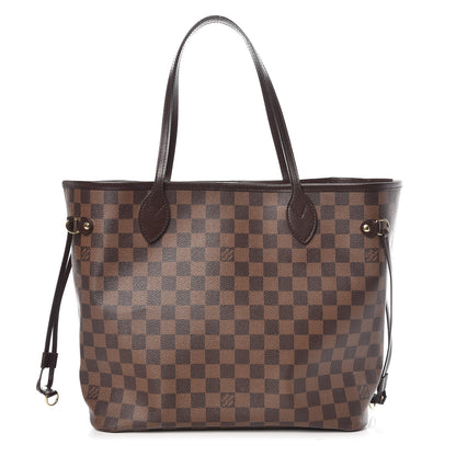 Louis Vuitton Damier Ebene Neo Neverfull MM Rose Ballerine 1 of 8
