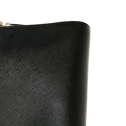 Prada Saffiano Soft Calfskin Double Handle Satchel Black 16 of 17