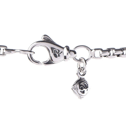 David Yurman Sterling Silver Logo Station Necklace 46" 4 of 4