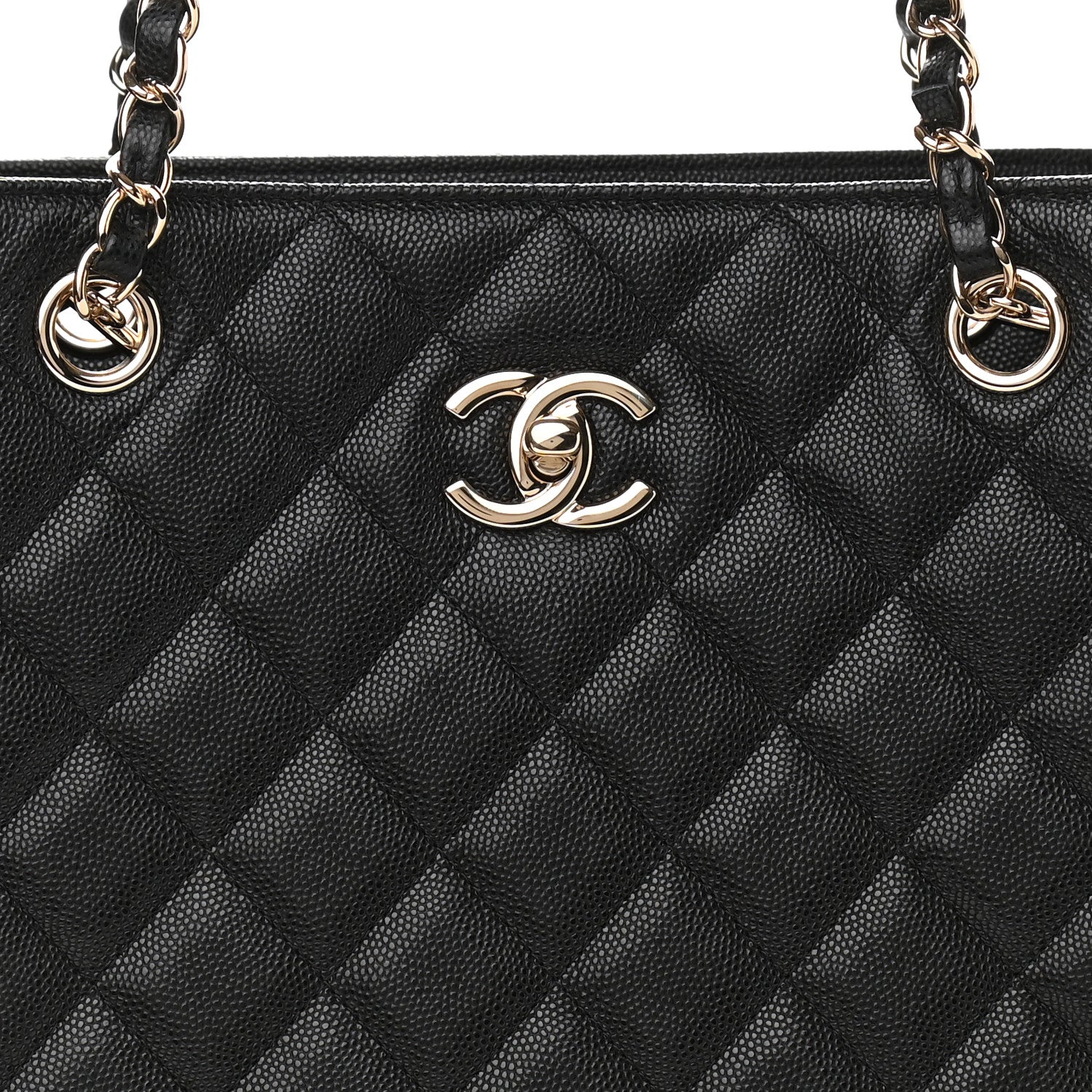 Chanel Caviar Quilted Large Shopping Tote Black 8 of 11