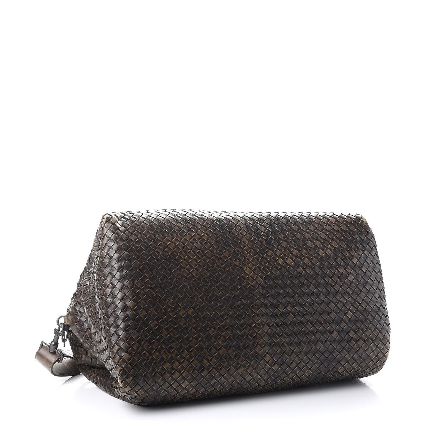 Nappa Intrecciato Satchel Ebano