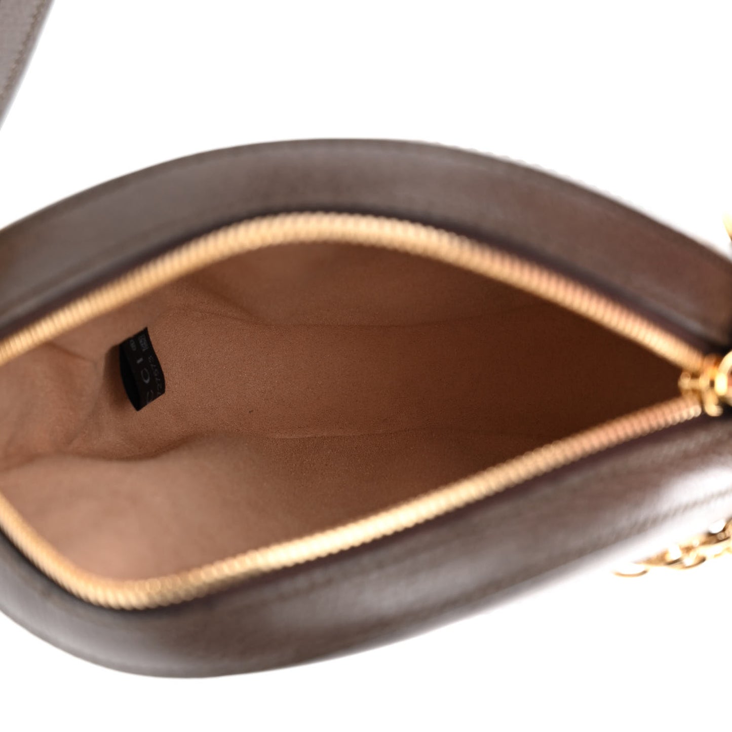 GG Supreme Monogram Web Mini Ophidia Round Shoulder Bag Brown