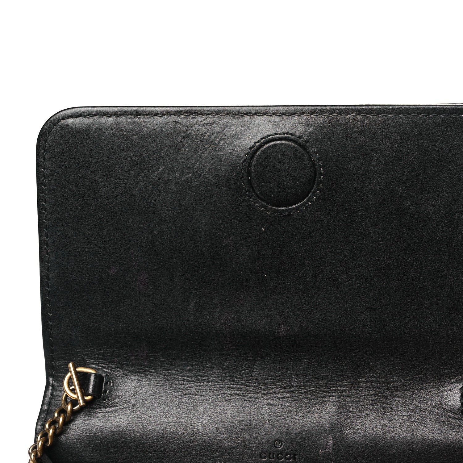 Gucci Calfskin Matelasse Mini Animal Studs GG Marmont Bag Black 10 of 10