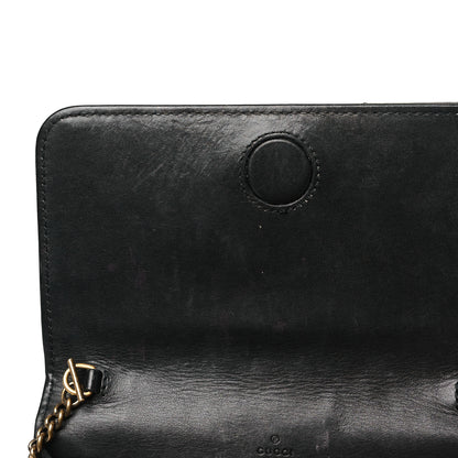 Gucci Calfskin Matelasse Mini Animal Studs GG Marmont Bag Black 10 of 10