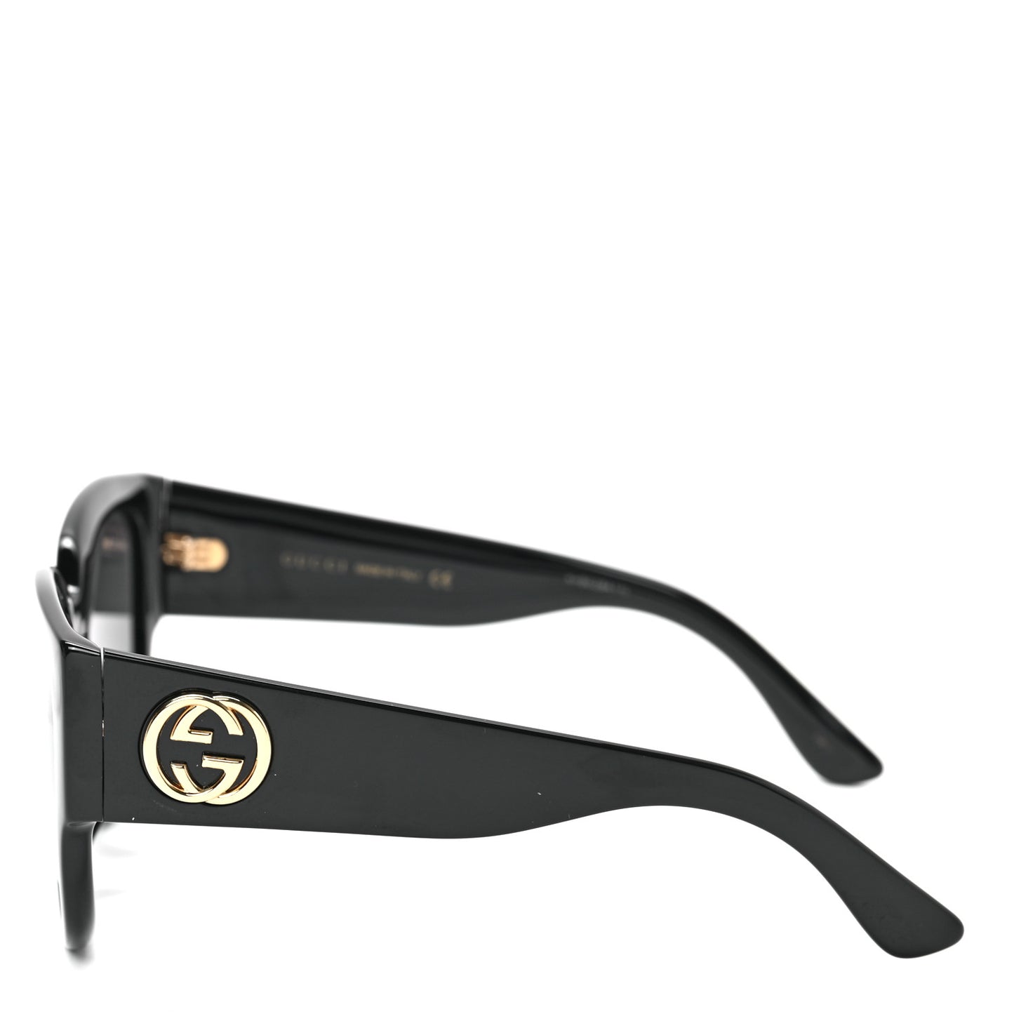 Acetate Square Frame Sunglasses GG0142SA Black