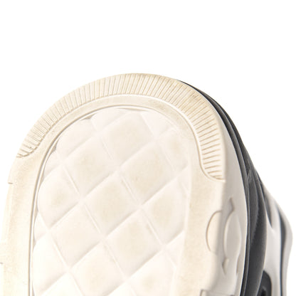 Chanel Mesh Lycra Thermoplastic Mens Sneakers 46 Black White 8 of 16