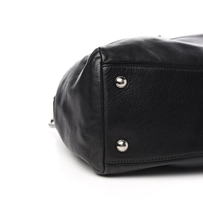 Prada Vitello Shine Bauletto Black 7 of 9