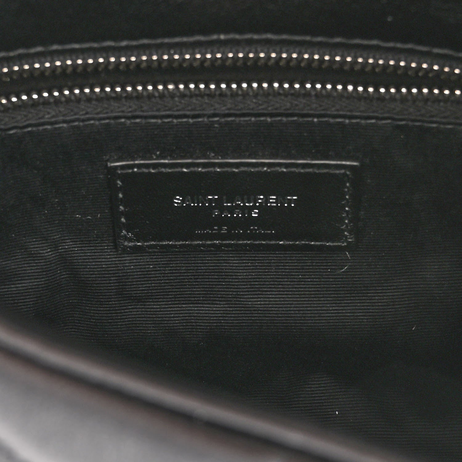 Saint Laurent Lambskin Quilted Toy Loulou Puffer Monogram Chain Satchel Black 6 of 9