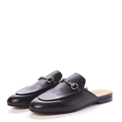 Gucci Calfskin Womens Princetown Slippers 38.5 Black 3 of 8