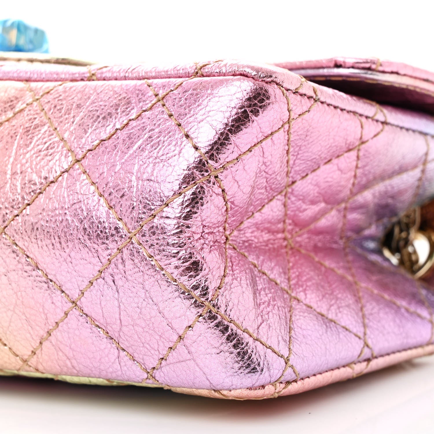Chanel Metallic Goatskin Quilted Mini 2.55 Reissue Flap Multicolor 10 of 11