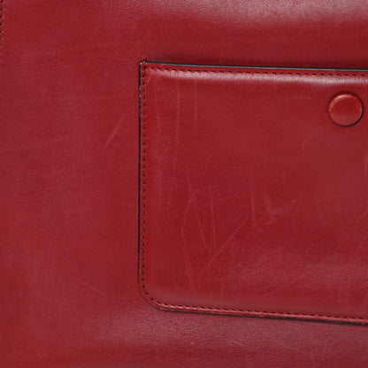 Celine Smooth Calfskin Medium Edge Shoulder Bag Red 22 of 24