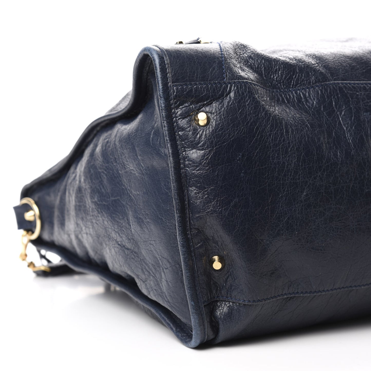 Agneau Classic Gold Hardware City XL Bleu Obscur