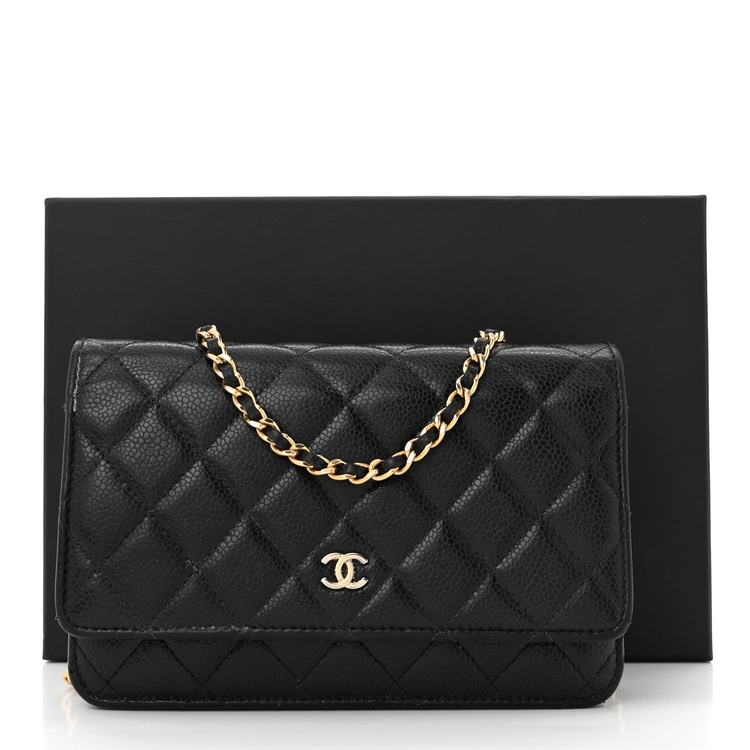Chanel Caviar Quilted Wallet on Chain WOC Black 15 of 15