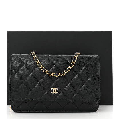 Chanel Caviar Quilted Wallet on Chain WOC Black 15 of 15