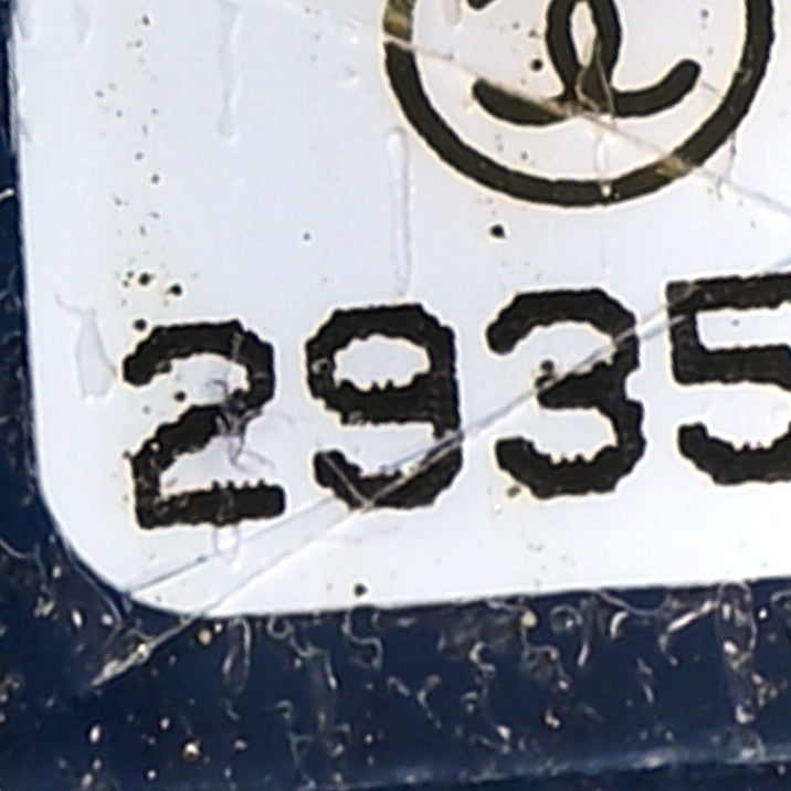 Chanel Lambskin Quilted Round Clutch With Chain Navy Blue Green Purple 7 of 8