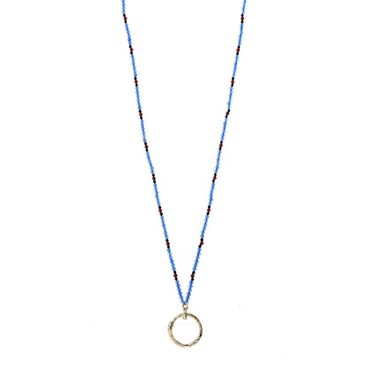 Gucci 18K Yellow Gold Chalcedony Turquoise Ouroboros Pendant Necklace 1 of 6
