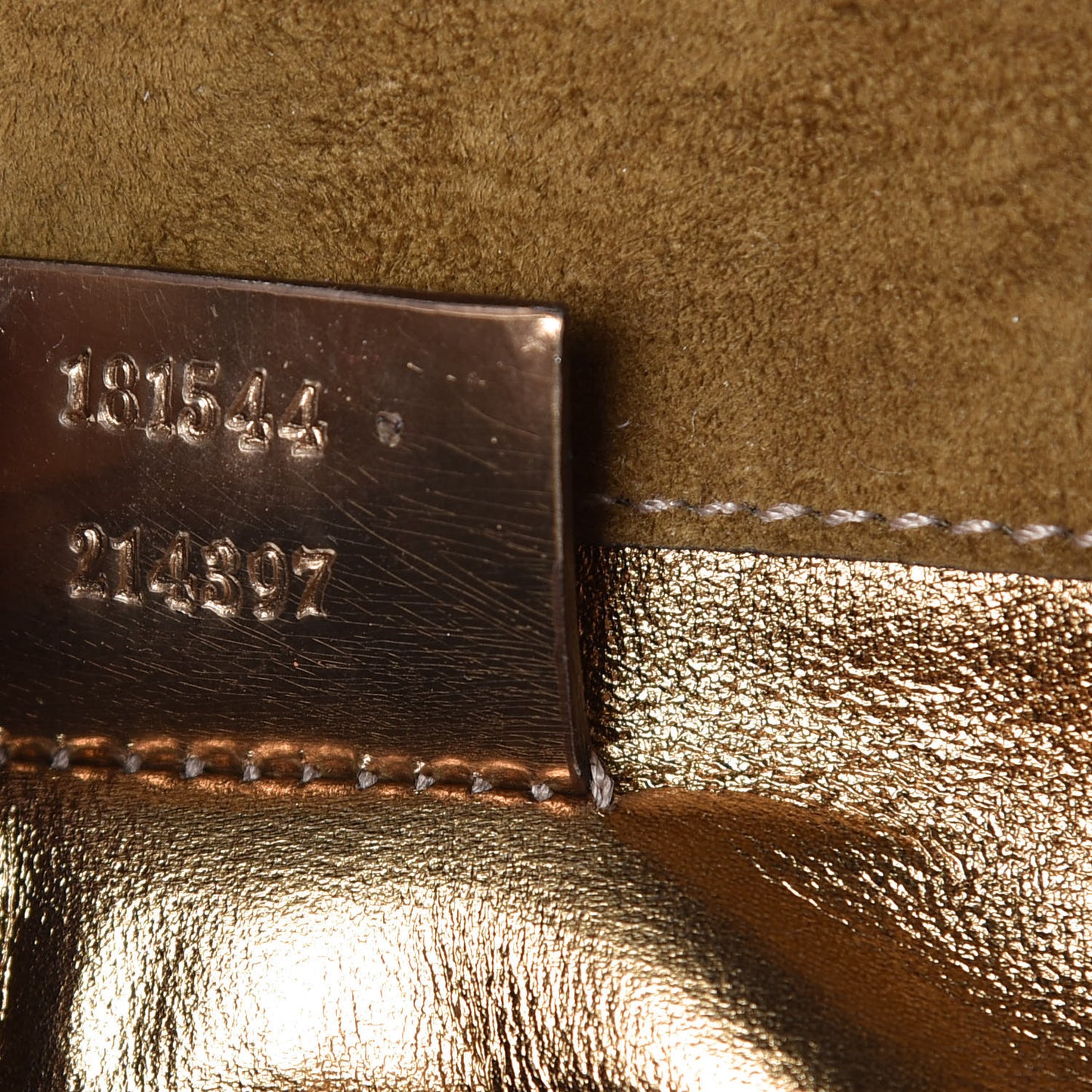 Patent Romy Clutch Gold