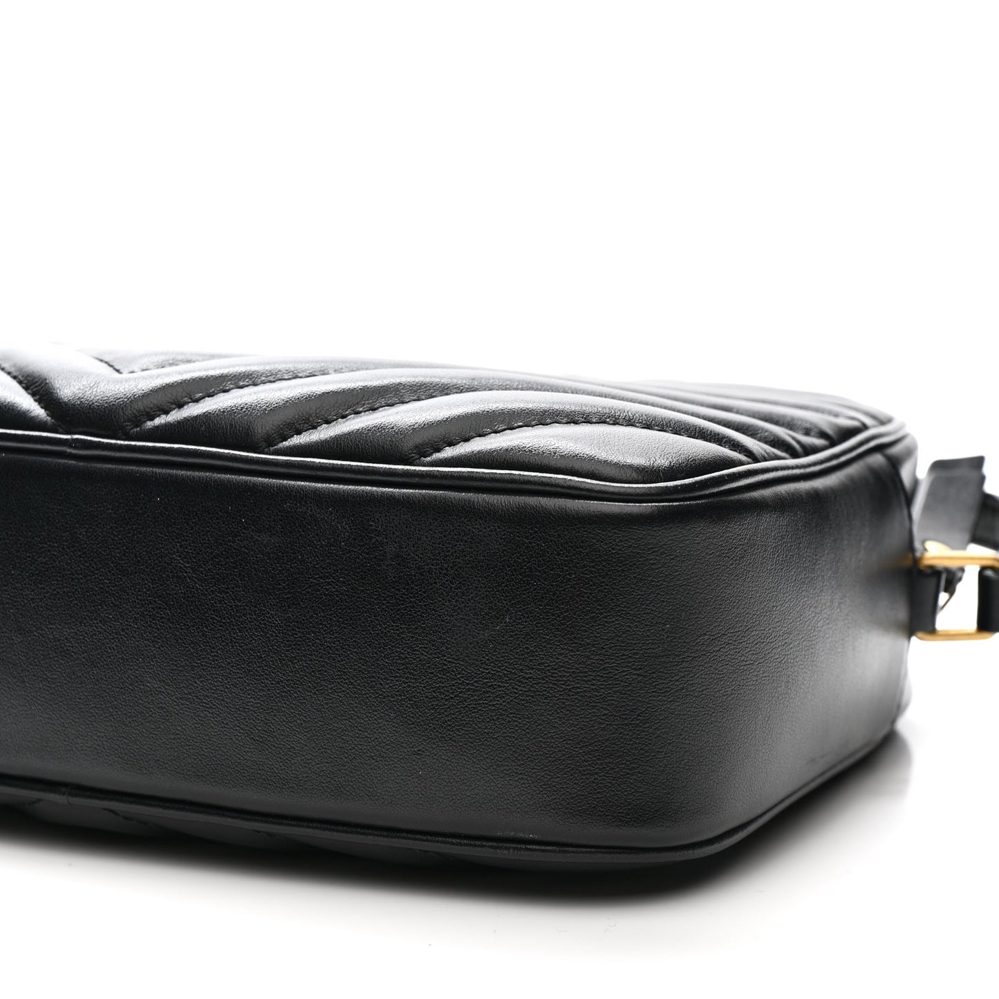 Calfskin Matelasse Monogram Lou Camera Bag Black