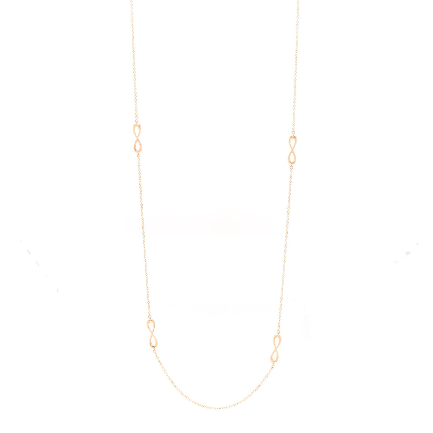 18K Rose Gold Infinity Endless Necklace