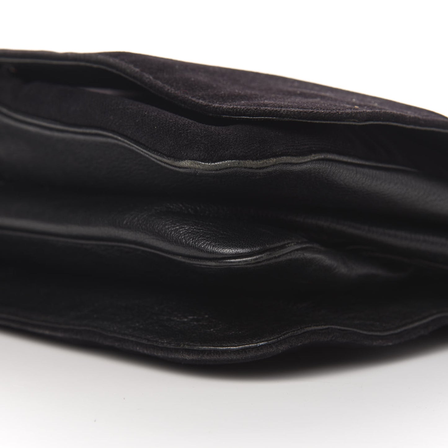 Velvet Web Blondie Medium Shoulder Flap Bag Black White
