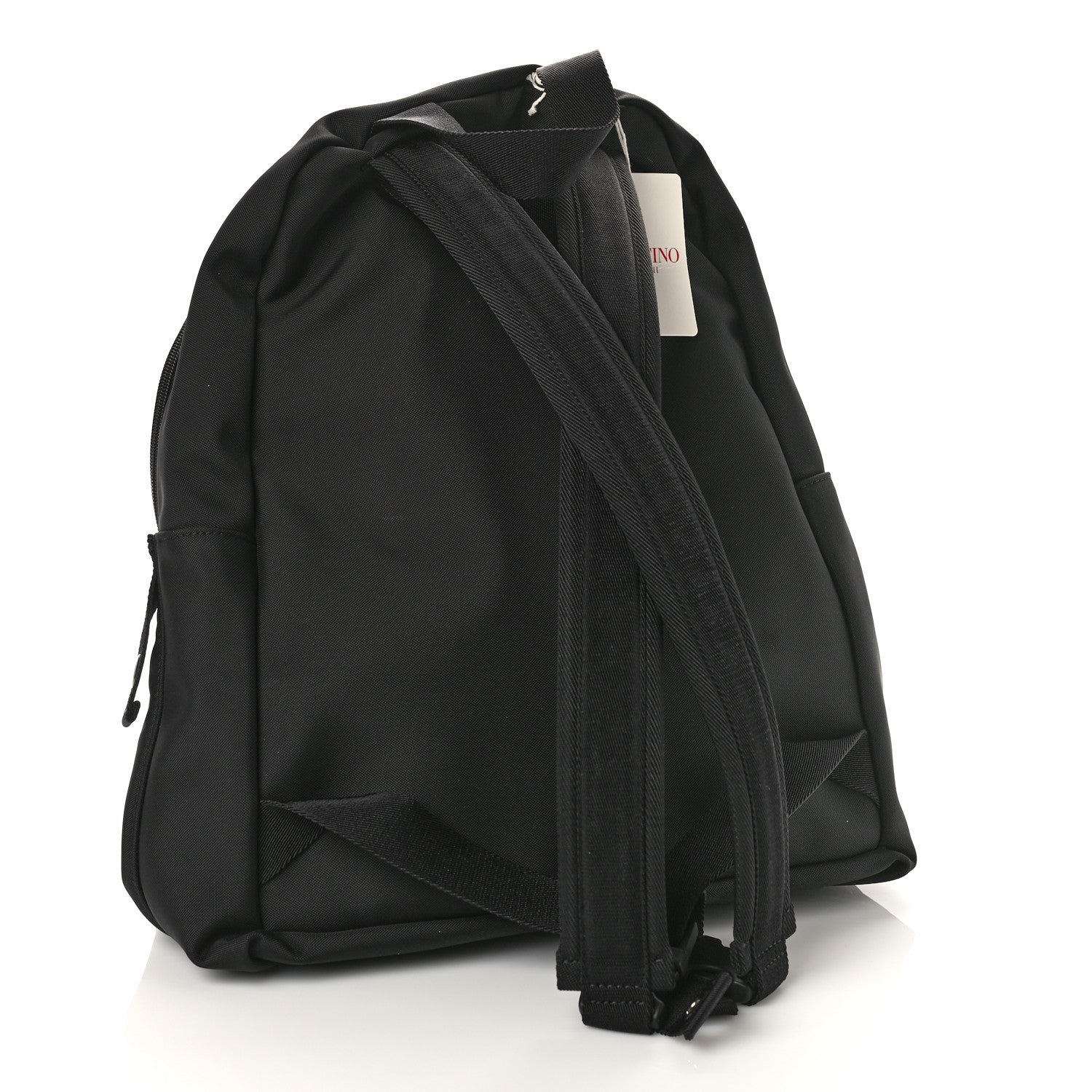 Valentino Garavani Nylon VLTN Logo Patch Backpack Black 3 of 9