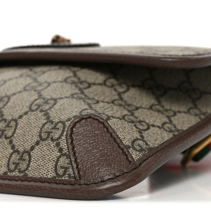 Gucci GG Supreme Monogram Neo Vintage Web Belt Bag Brown 10 of 10