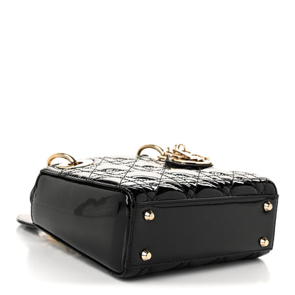 Christian Dior Patent Cannage Mini Lady Dior Black 4 of 10