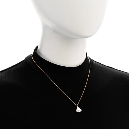 Bulgari 18K Rose Gold Diamond Mother of Pearl Small Divas' Dream Pendant Necklace 2 of 6