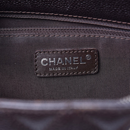 Chanel Caviar Quilted Grand Shopping Tote GST Dark Brown 6 of 19