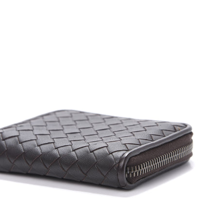 Bottega Veneta Nappa Intrecciato Zip Around Coin Purse Ebano 9 of 9