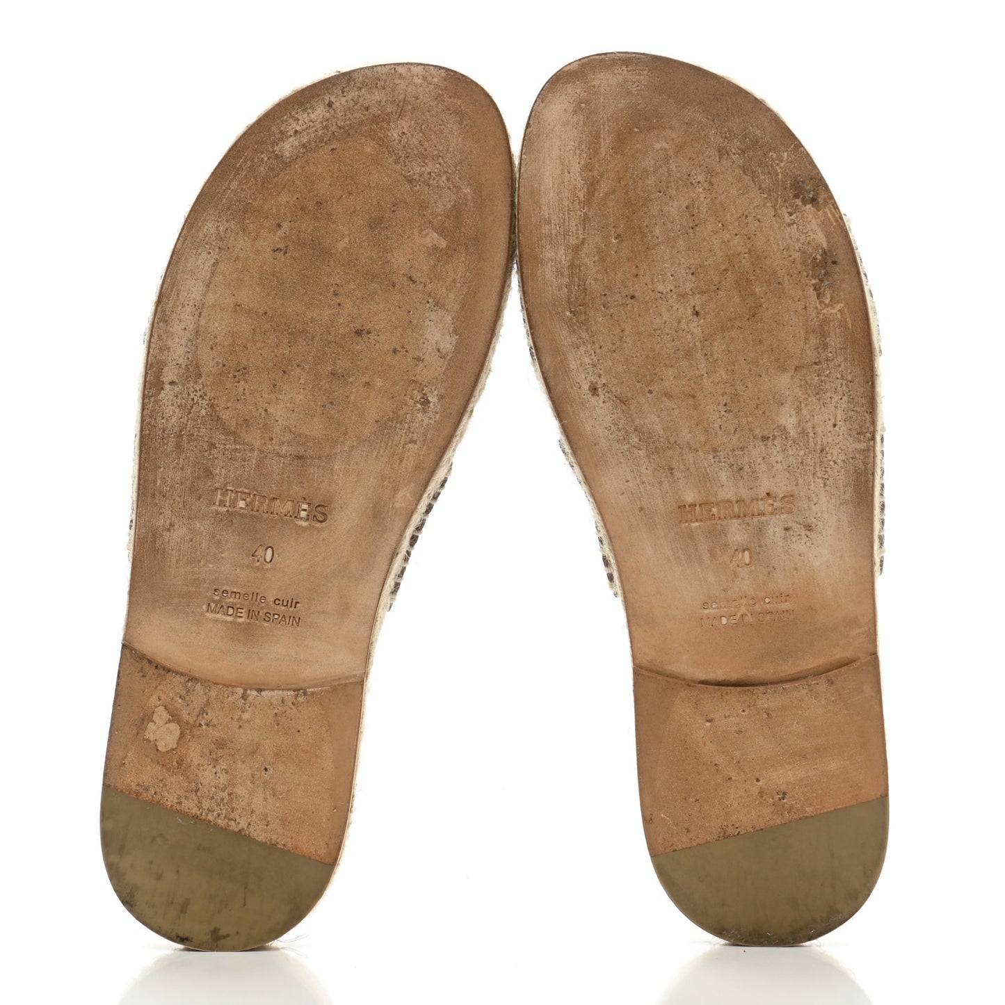 Calfskin Mens Antigua Espadrille Sandals 40 Naturel Safari