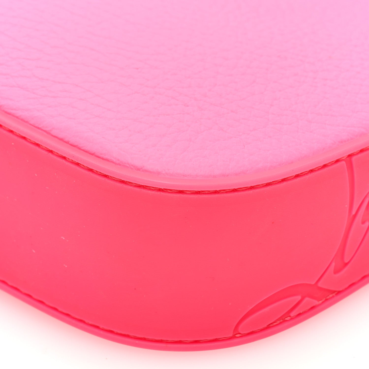 Christian Louboutin Calfskin Mini Loubila Chain Shoulder Bag Fluo Pink 10 of 10