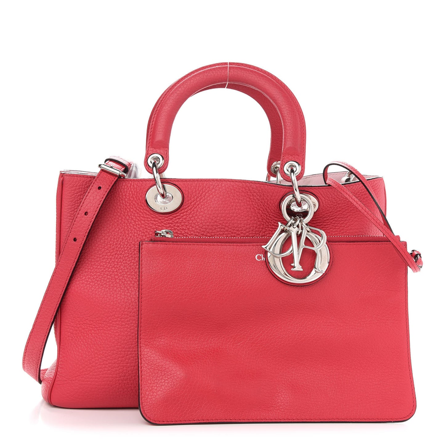 Calfskin Medium Diorissimo Tote Fuchsia