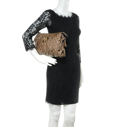 Gucci Crystal Monogram Large Hysteria Clutch 2 of 7