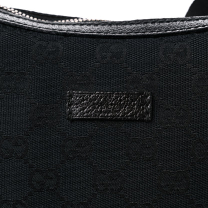 Gucci Monogram Medium Half Moon Hobo Black 11 of 13