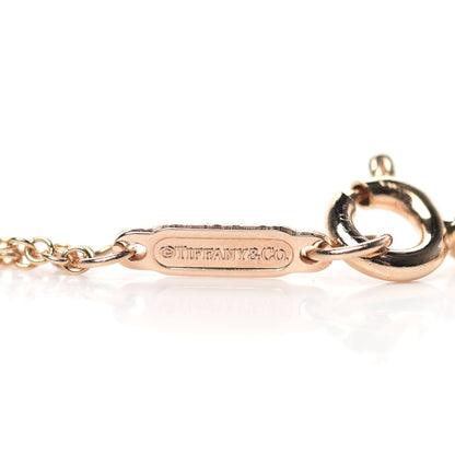 Tiffany 18K Rose Gold Infinity Double Chain Pendant Necklace 6 of 7