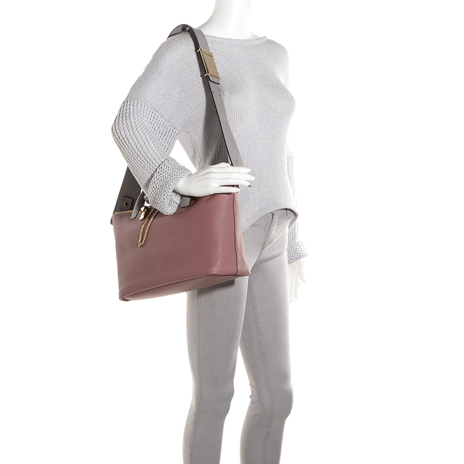 Chloe Smooth Calfskin Medium Baylee Tote Darlington Pink 2 of 10