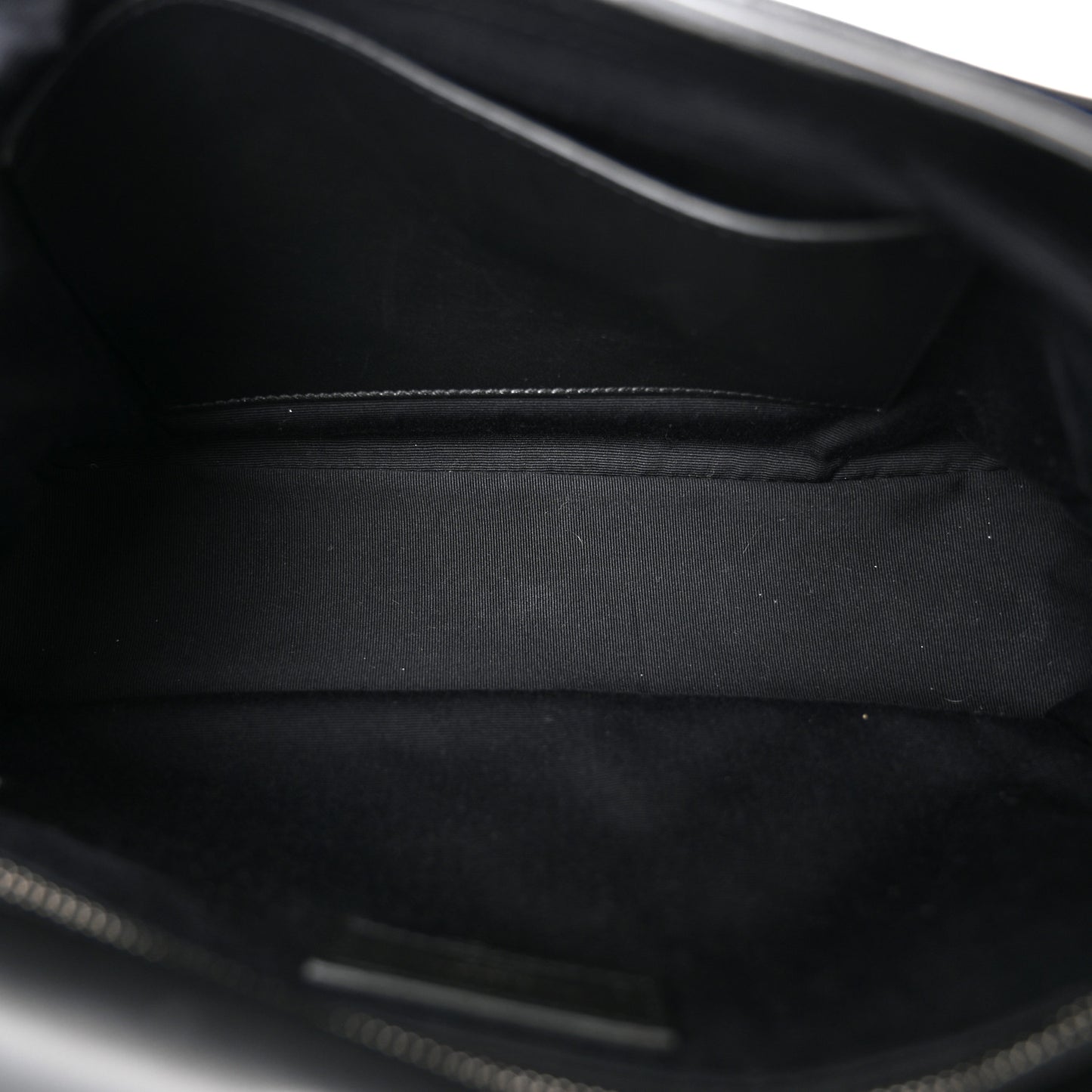 Crinkled Calfskin Monogram Medium Niki Chain Satchel Black