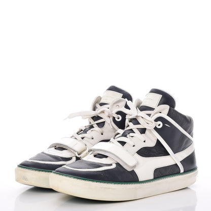 Louis Vuitton Mens Empreinte Patent Tower High Top Sneakers 10 Navy White 3 of 11