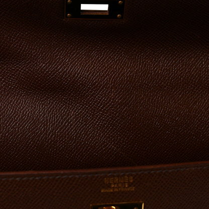 Hermes Courchevel Kelly Sellier 32 Noisette 12 of 13