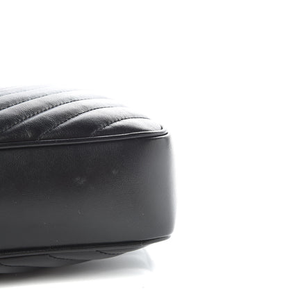 Saint Laurent Calfskin Matelasse Monogram Lou Camera Bag Black 6 of 9
