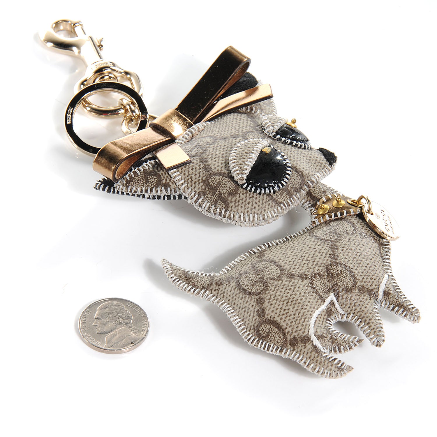 Gucci Monogram Brando Chihuahua Key Charm 2 of 5