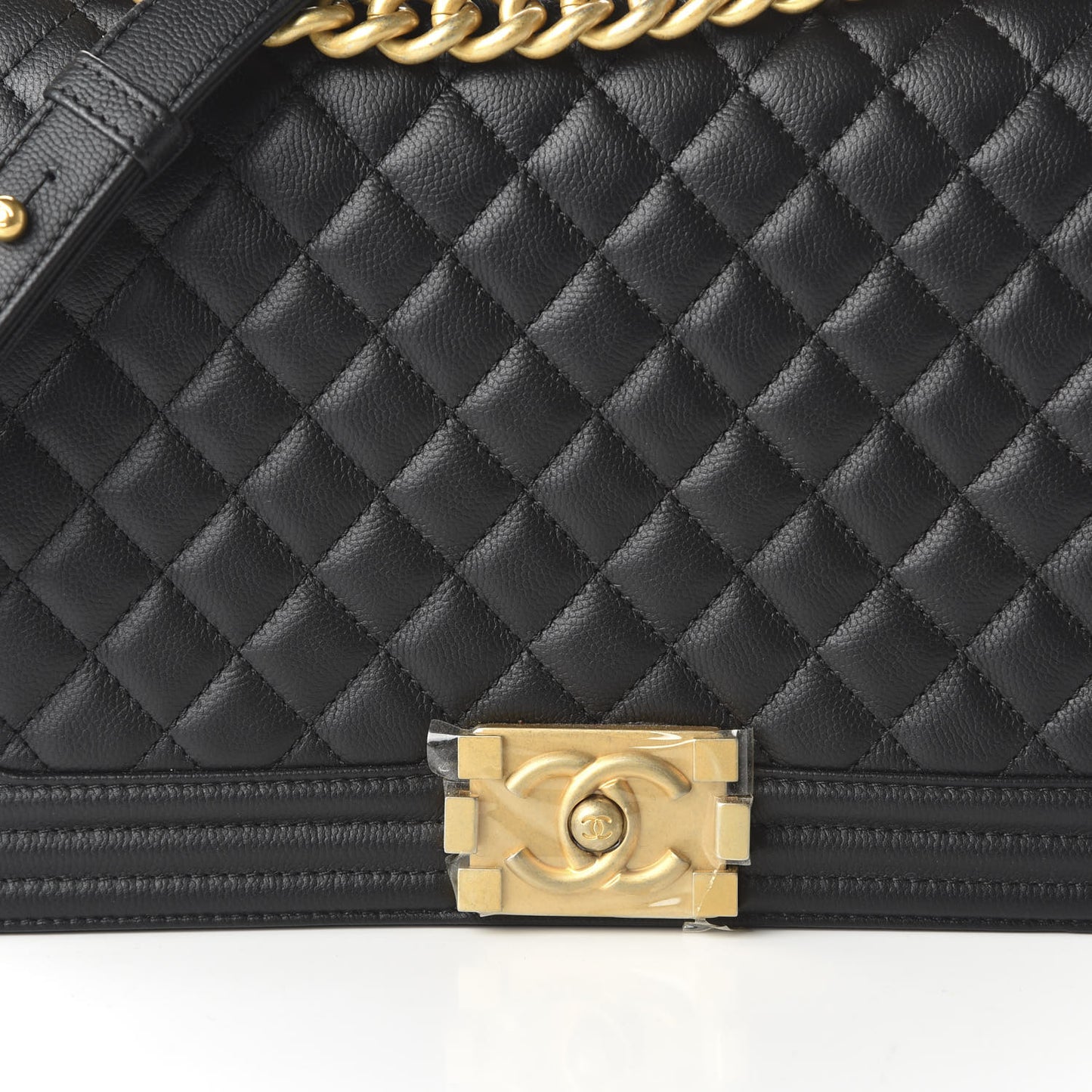 Caviar Quilted New Medium Boy Flap Black