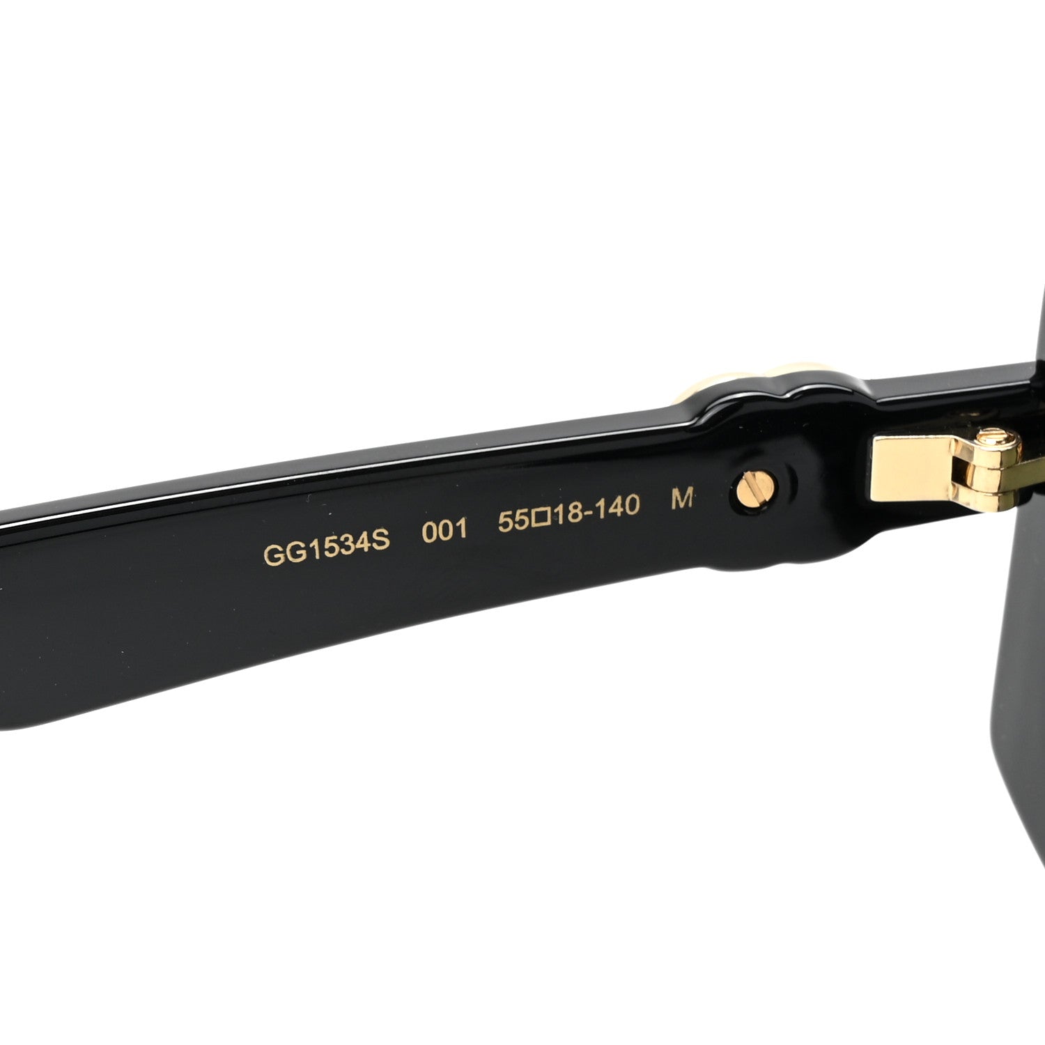 Gucci Acetate Rectangle Frame Sunglasses GG1534S Black 5 of 8