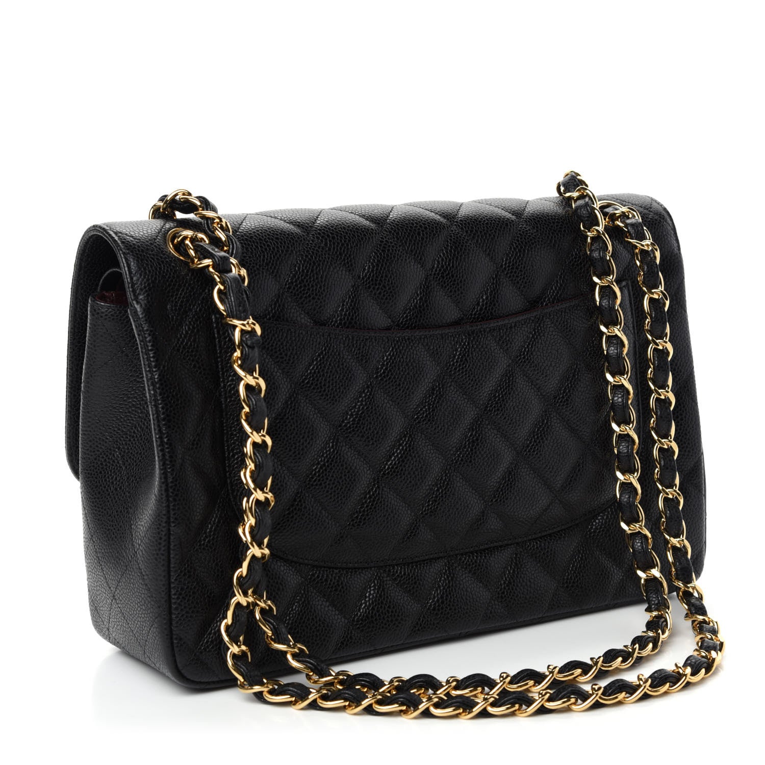 Chanel Caviar Quilted Jumbo Double Flap Black 4 of 12