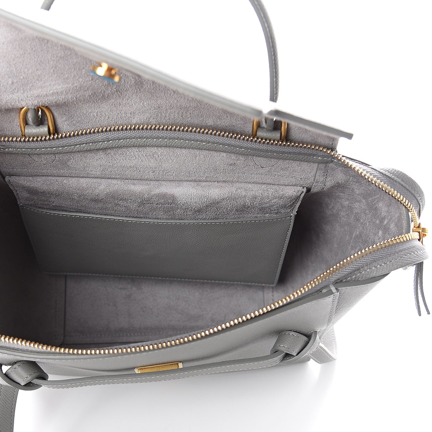 Grained Calfskin Micro Belt Bag Cloud