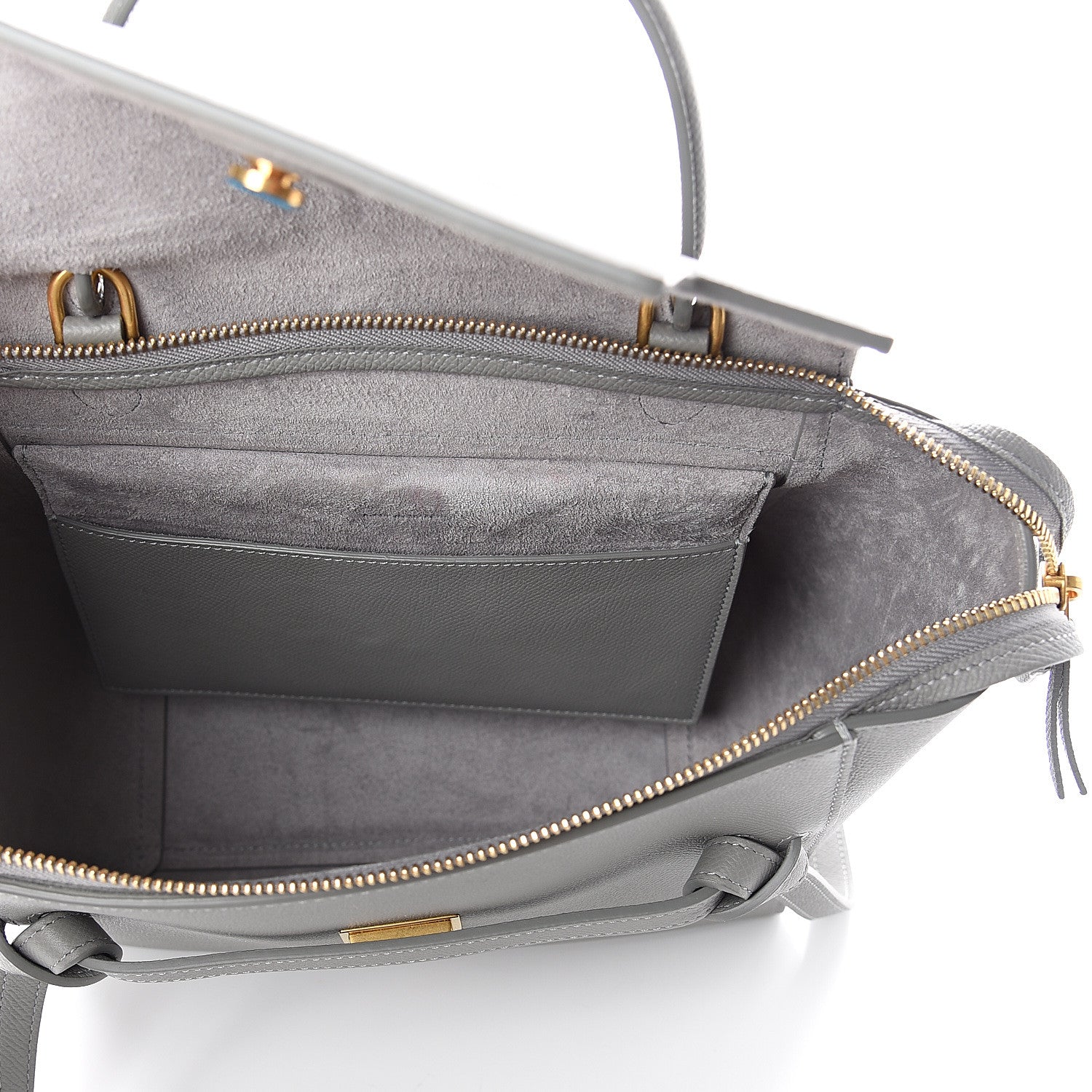 Celine Grained Calfskin Micro Belt Bag Cloud 4 of 8