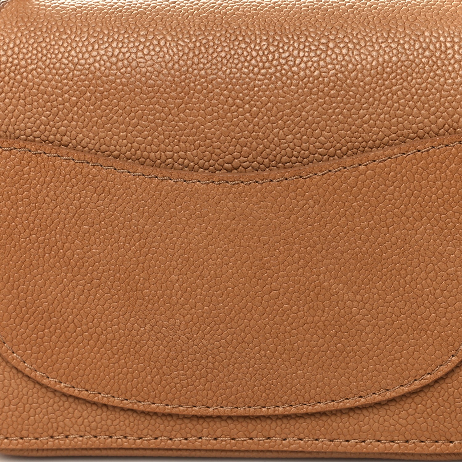 Chanel Grained Calfskin Mini Square Classic Pure Flap Brown 11 of 11