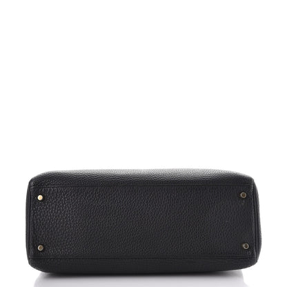Hermes Taurillon Clemence Kelly Retourne 35 Black 6 of 40