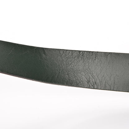 Gucci Selleria Calfskin Nickel Interlocking G 37mm Belt 90 36 Green 7 of 8